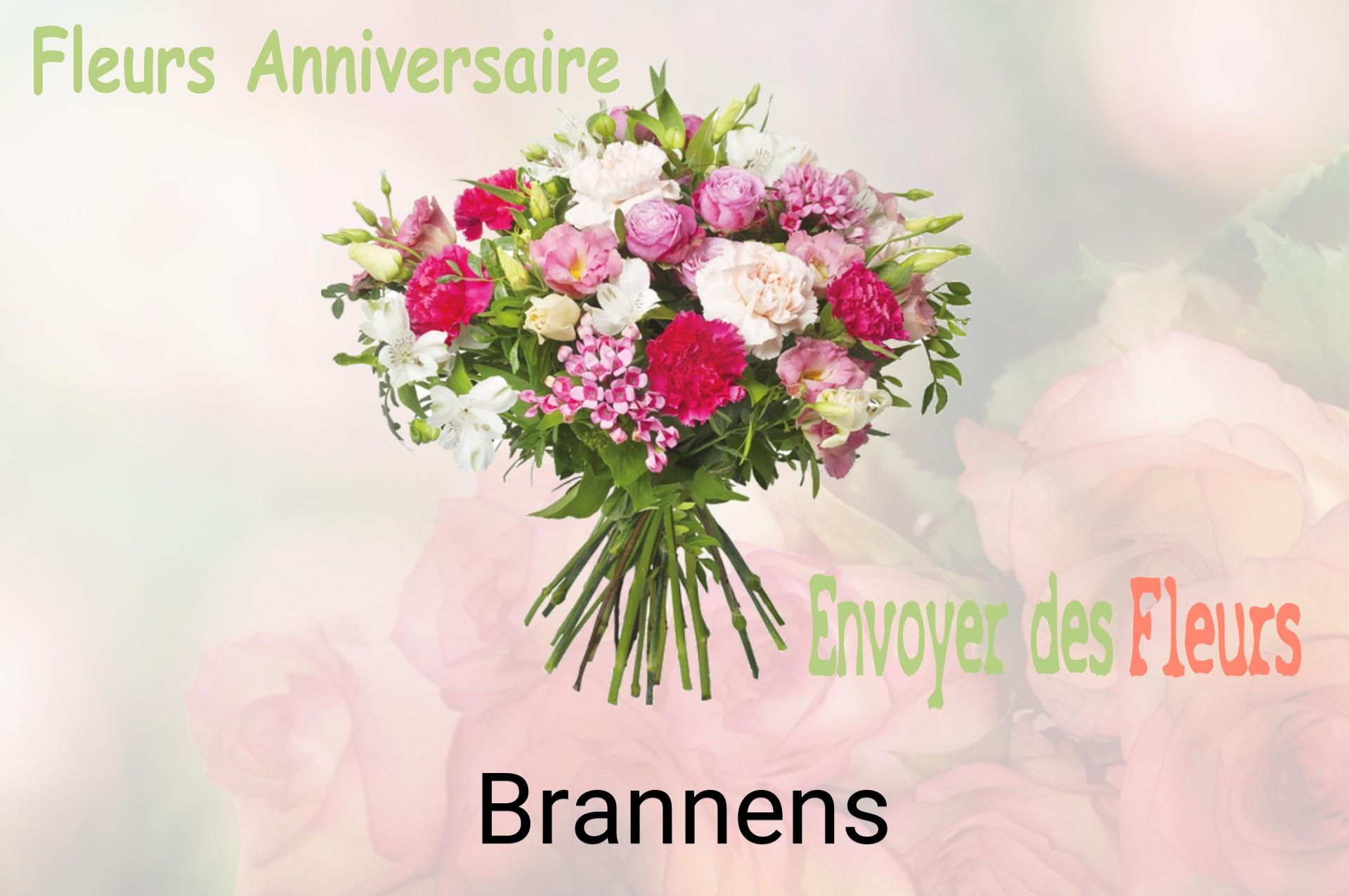 Bouquet de fleurs d’anniversaire livré à Brannens