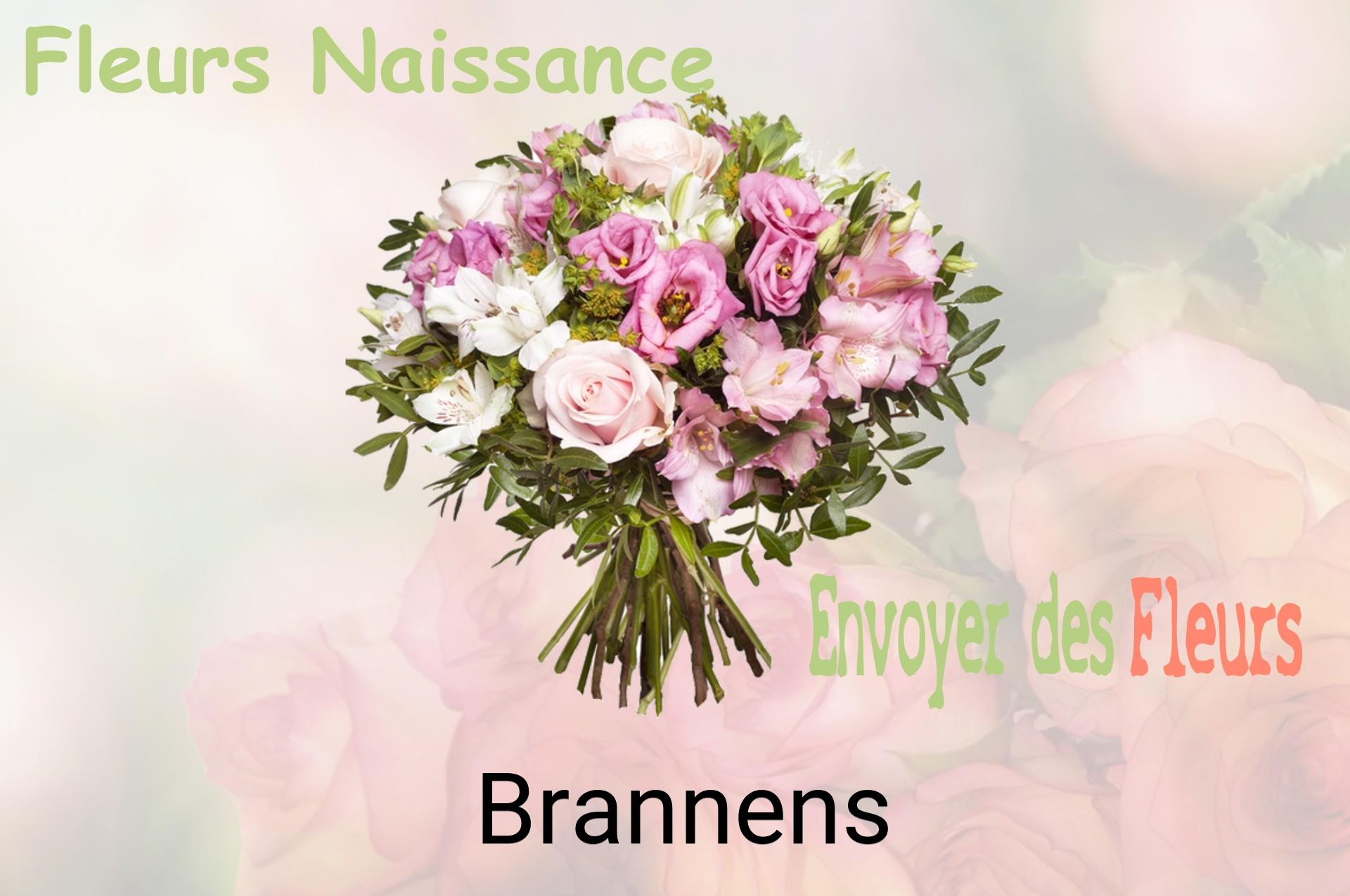 Bouquet de fleurs de naissance livré à Brannens